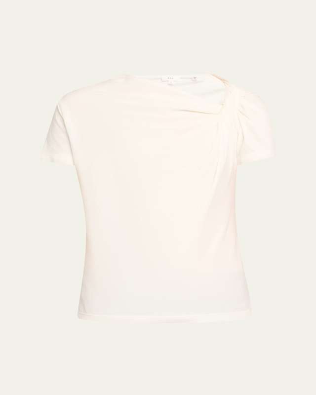 Liz Short-Sleeve Twist Top